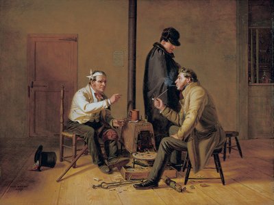 Het ruige verhaal - scène in een landelijke taverne, 1837 door William Sidney Mount